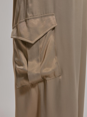 ABOUT YOU x Chiara Biasi Loose fit Pleat-Front Pants 'Iris' in Beige