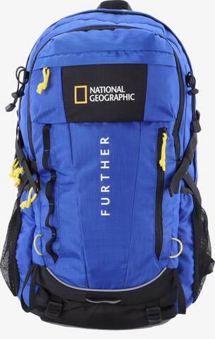 National Geographic Rugzak 'Destination' in Blauw: voorkant