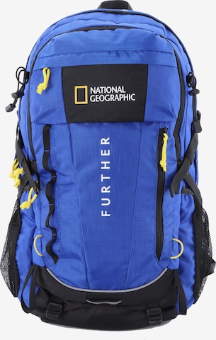 National Geographic Backpack 'Destination' in Blue: front