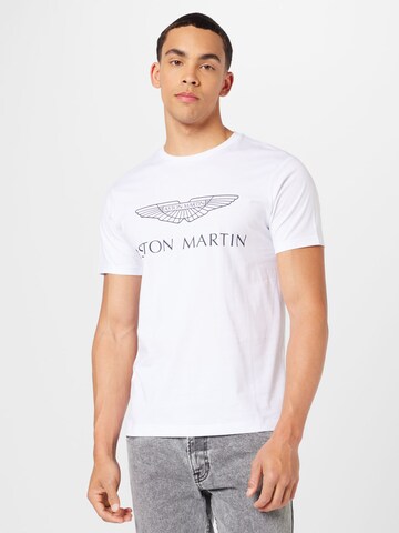 Hackett London T-Shirt 'AMR' in Weiß: Vorderseite