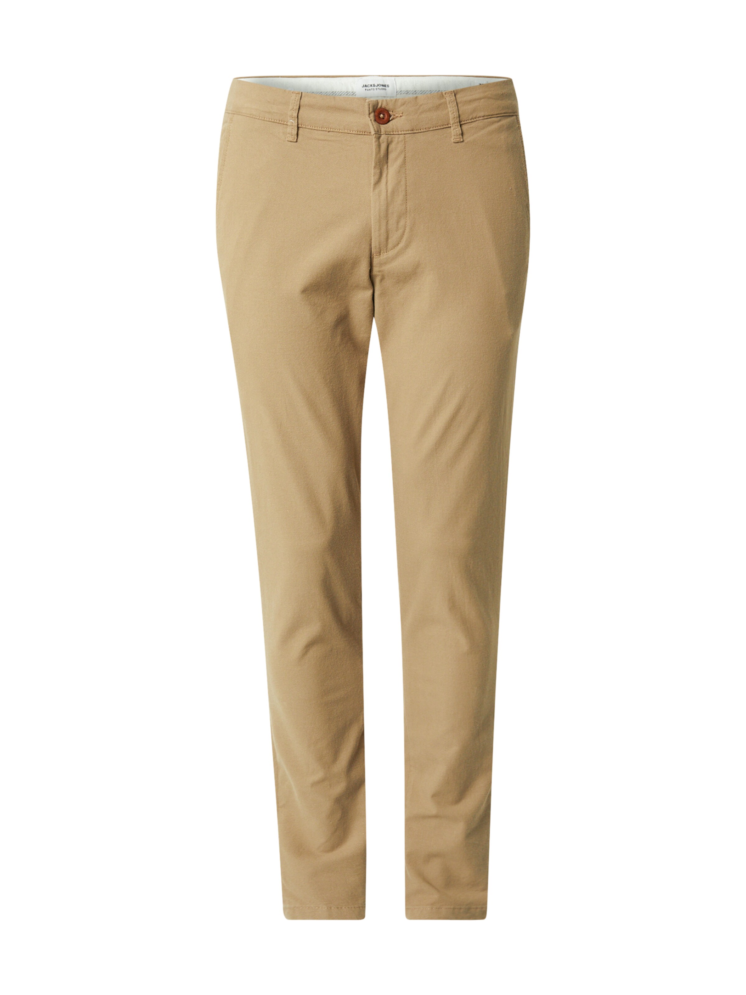 JACK & JONES - Slimfit Calças chino 'JPSTMARCO JJERIK' em bege: frente