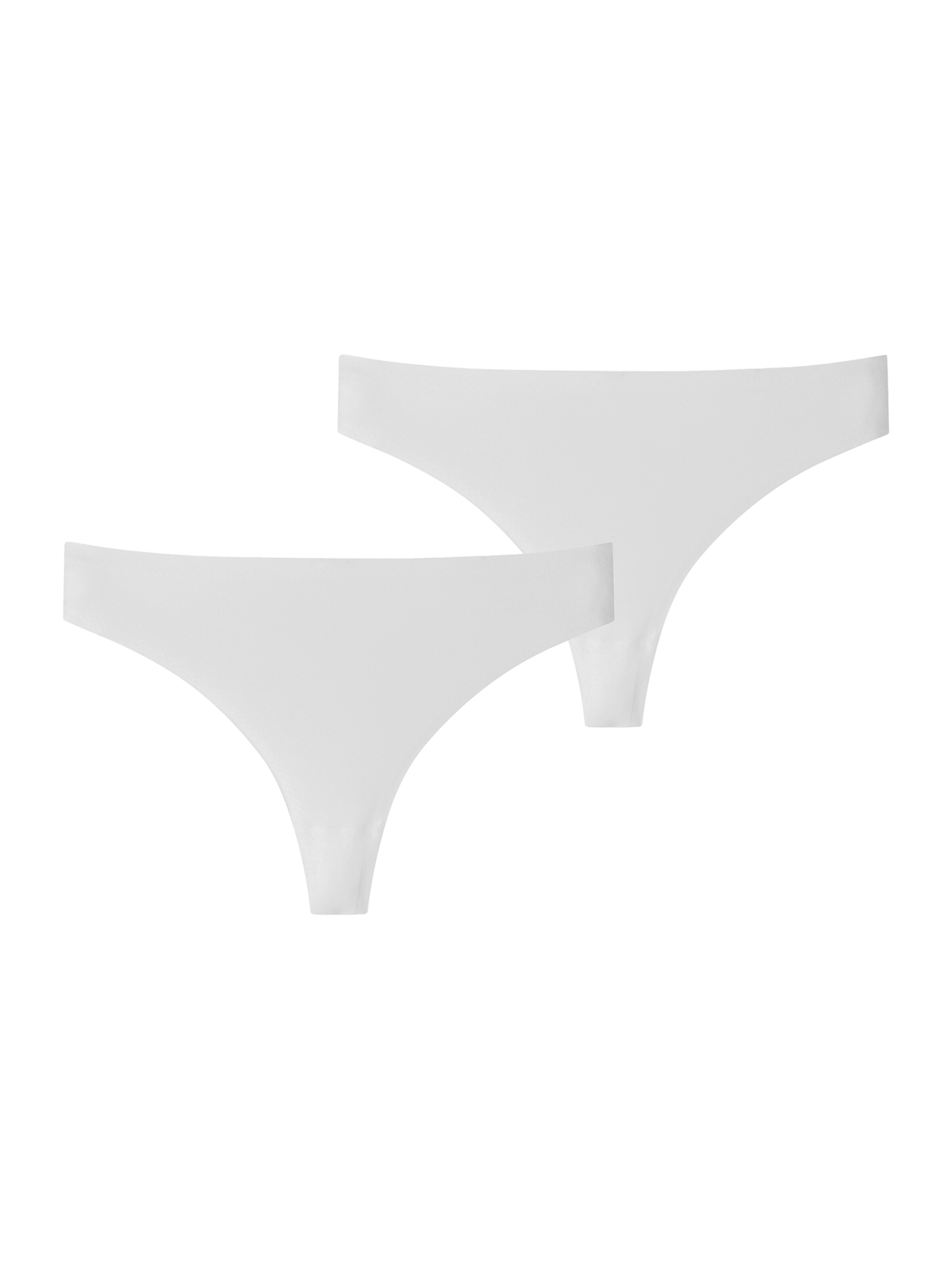 SCHIESSER Thong ' Invisible Soft ' in White: front