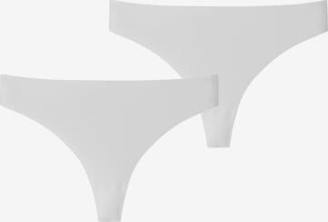 SCHIESSER Thong ' Invisible Soft ' in White: front