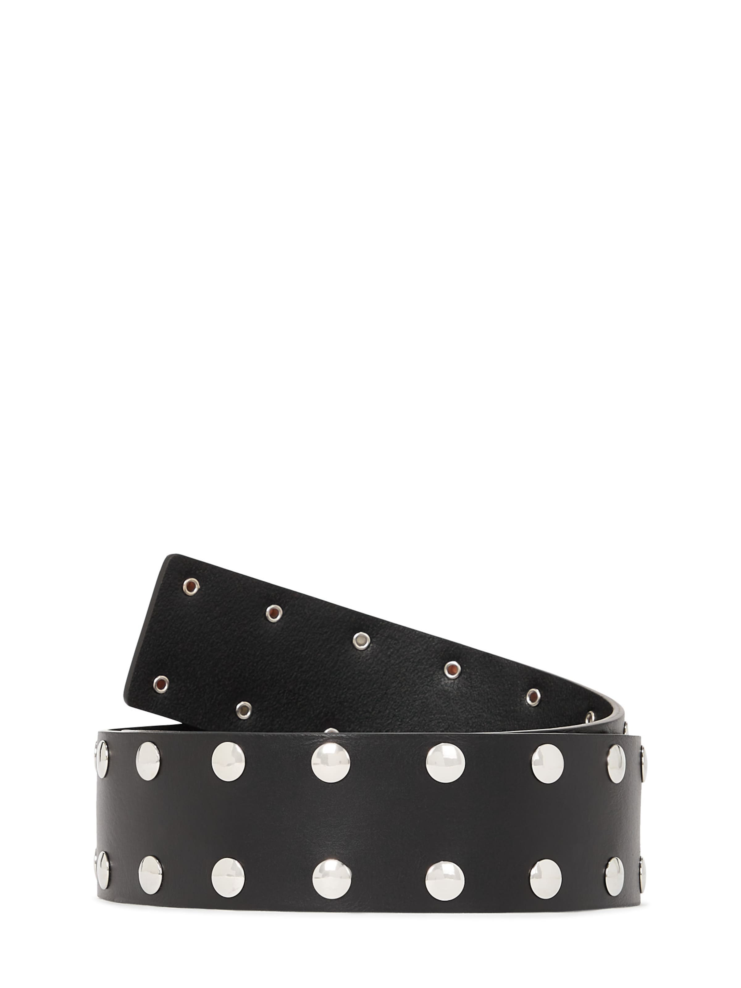 KARL LAGERFELD JEANS - Cinturón en negro: frente