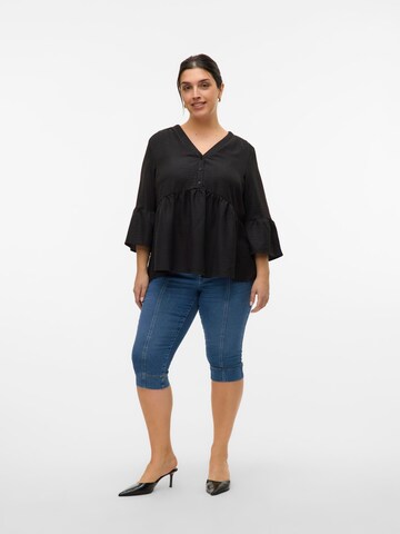 Vero Moda Curve Blouse 'VMCMelony' in Zwart