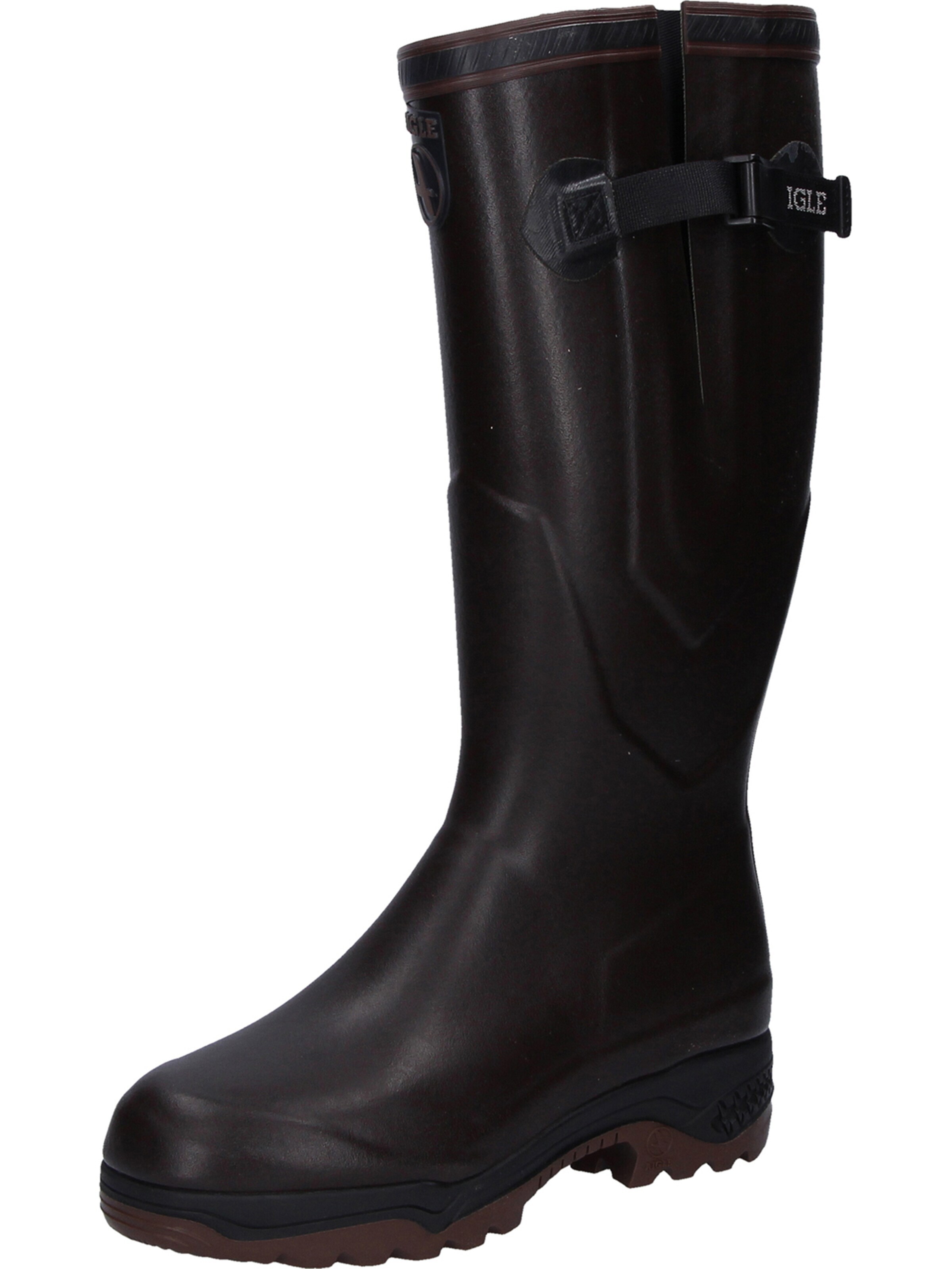 AIGLE Boots 'Gummistiefel Parcours Iso 2 in braun' in Brown: front