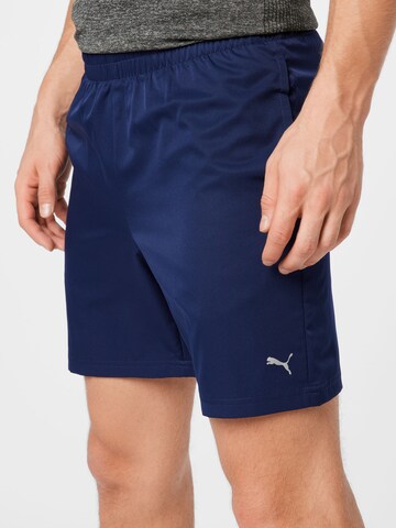 PUMA Regular Sportshorts in Blau