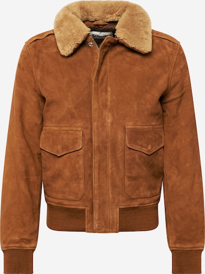 Demisezoninė striukė iš Schott NYC, spalva – ruda (konjako) / šviesiai ruda, Prekių apžvalga