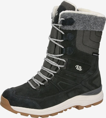Brütting Snowboots 'Neyla' in Grau: Vorderseite