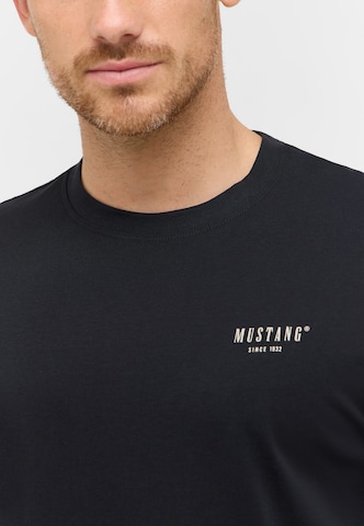 MUSTANG T-Shirt 'Austin' in Schwarz