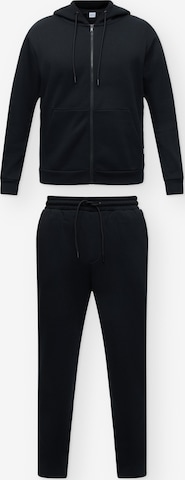 JACK & JONES Joggingová súprava 'JJEBRADLEY' - Čierna: predná strana