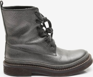 Brunello Cucinelli Stiefeletten 38,5 in Silber: predná strana