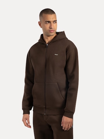 Veste de survêtement Smilodox en marron