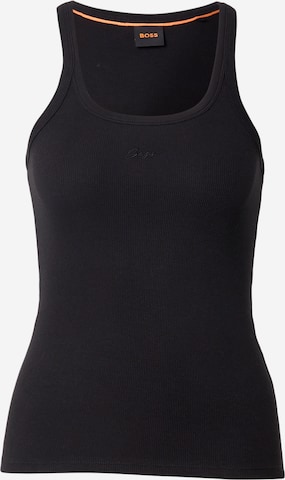 BOSS Top 'C_Epetite' in Schwarz: Vorderseite