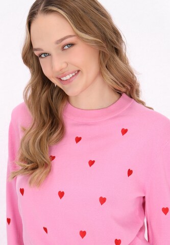 MYMO Pulover | roza barva