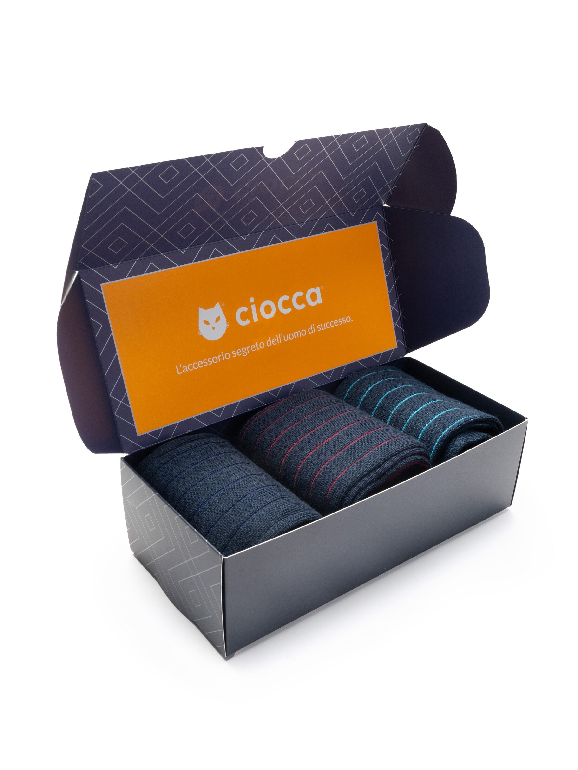 Gambaletto '3 Pack Calze Lunghe Fantasia - Confezione Regalo - Ciocca' di Ciocca in colori misti