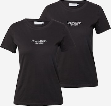 T-shirt Calvin Klein en noir : devant