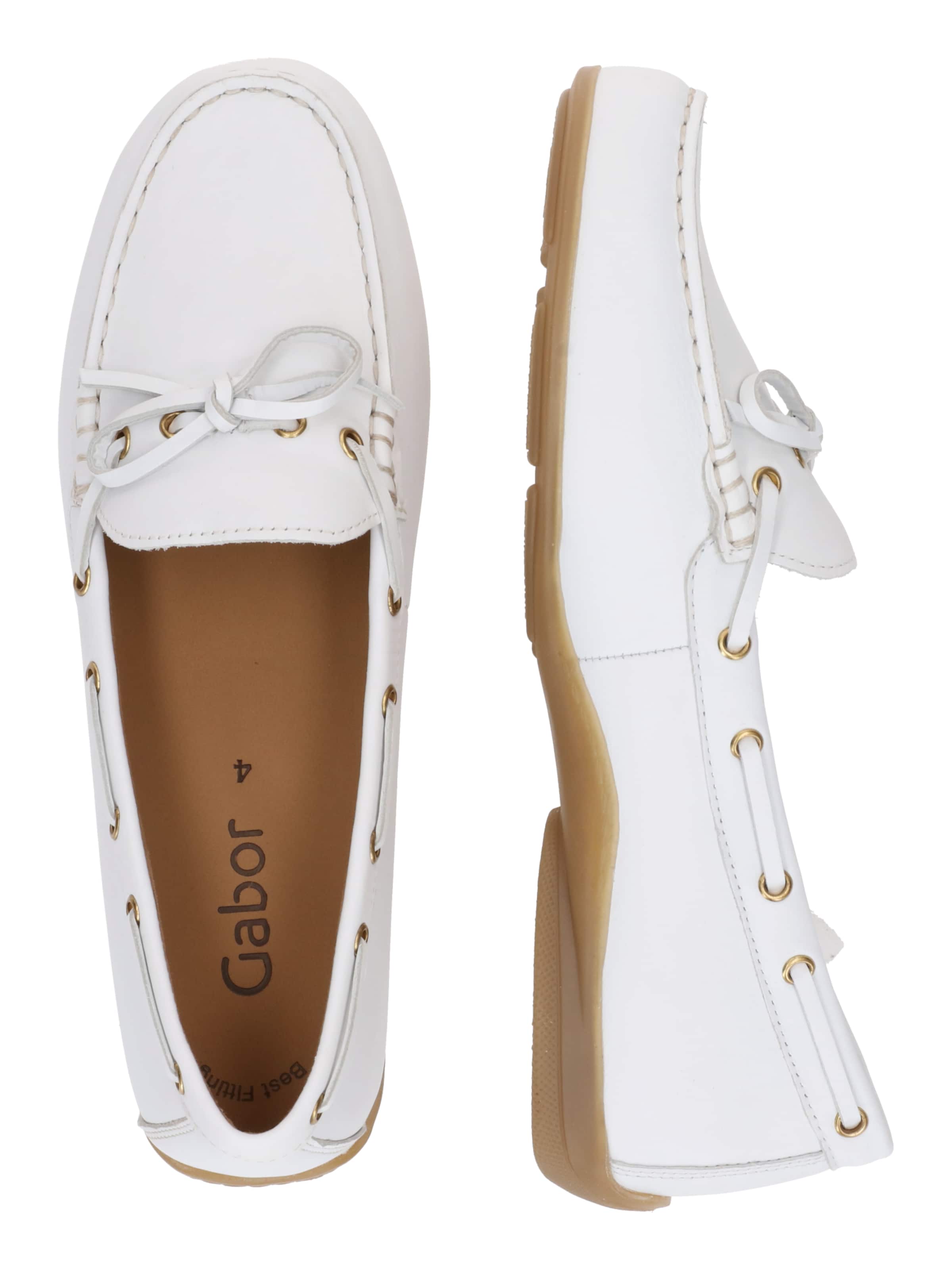 GABOR Mokassin in Weiß