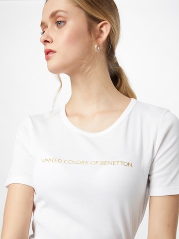 UNITED COLORS OF BENETTON T-Shirt in Weiß