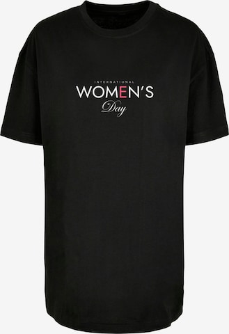 Merchcode Shirt 'International Women's Day' in Schwarz: predná strana