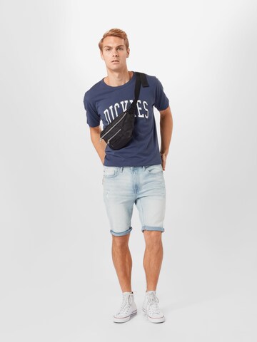 DICKIES Regular fit T-shirt 'Philomont' i blå