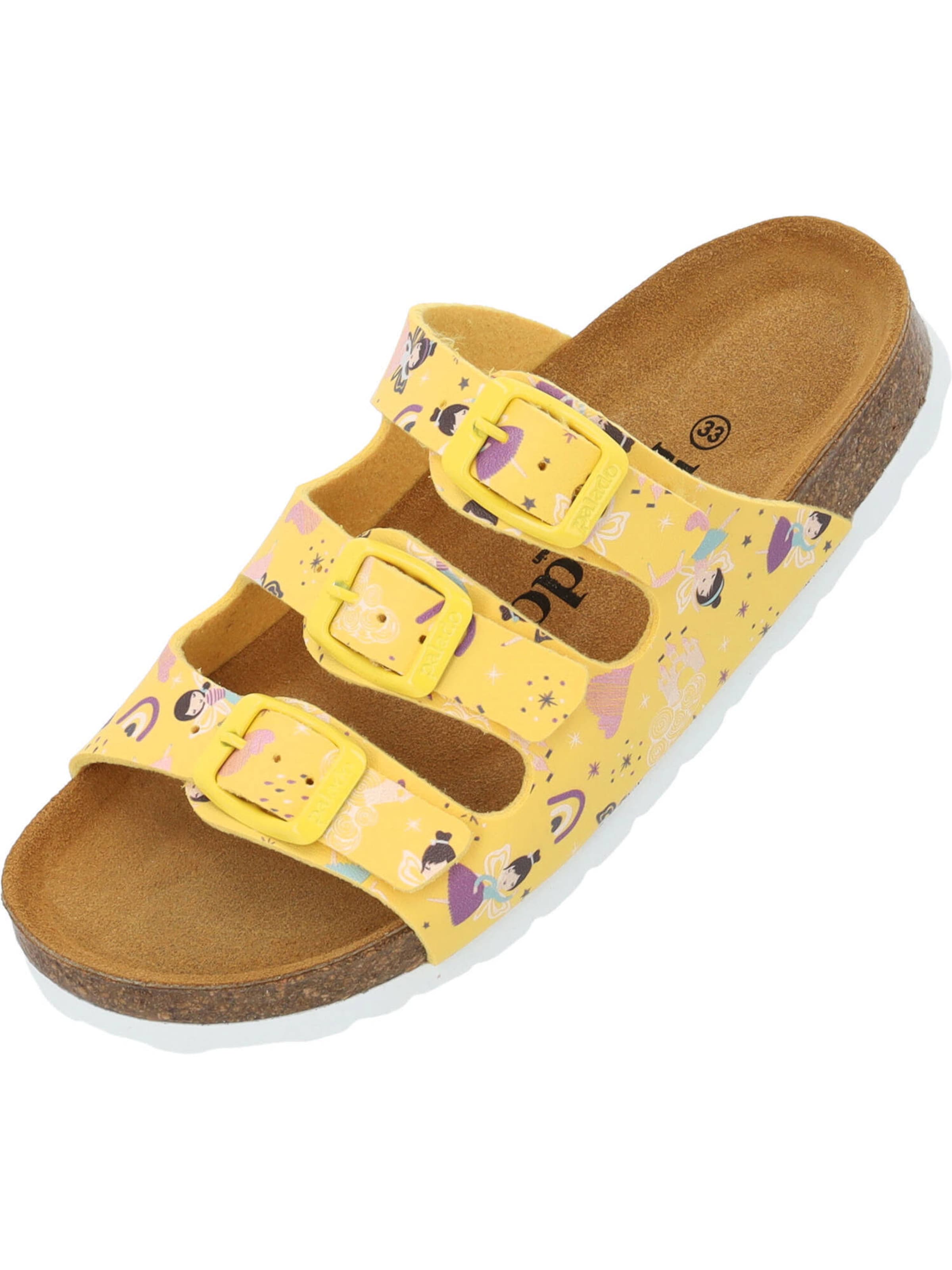 Sandale 'Capri G' de la Palado pe galben: față