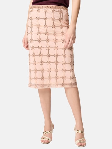Gonna 'PINKO NEW CARRIERI GONNA TULLE FULL RICAMO GONNA' di PINKO in rosa