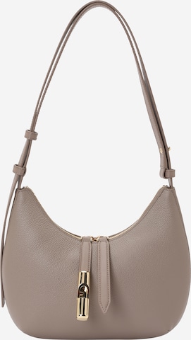 FURLA Schultertasche 'Goccia' in Grau: Vorderseite