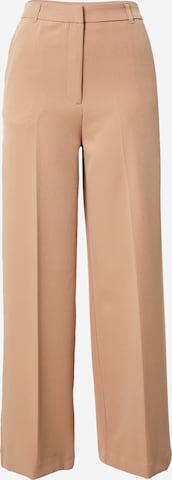 NEW LOOK Trousers with creases in Beige: front
