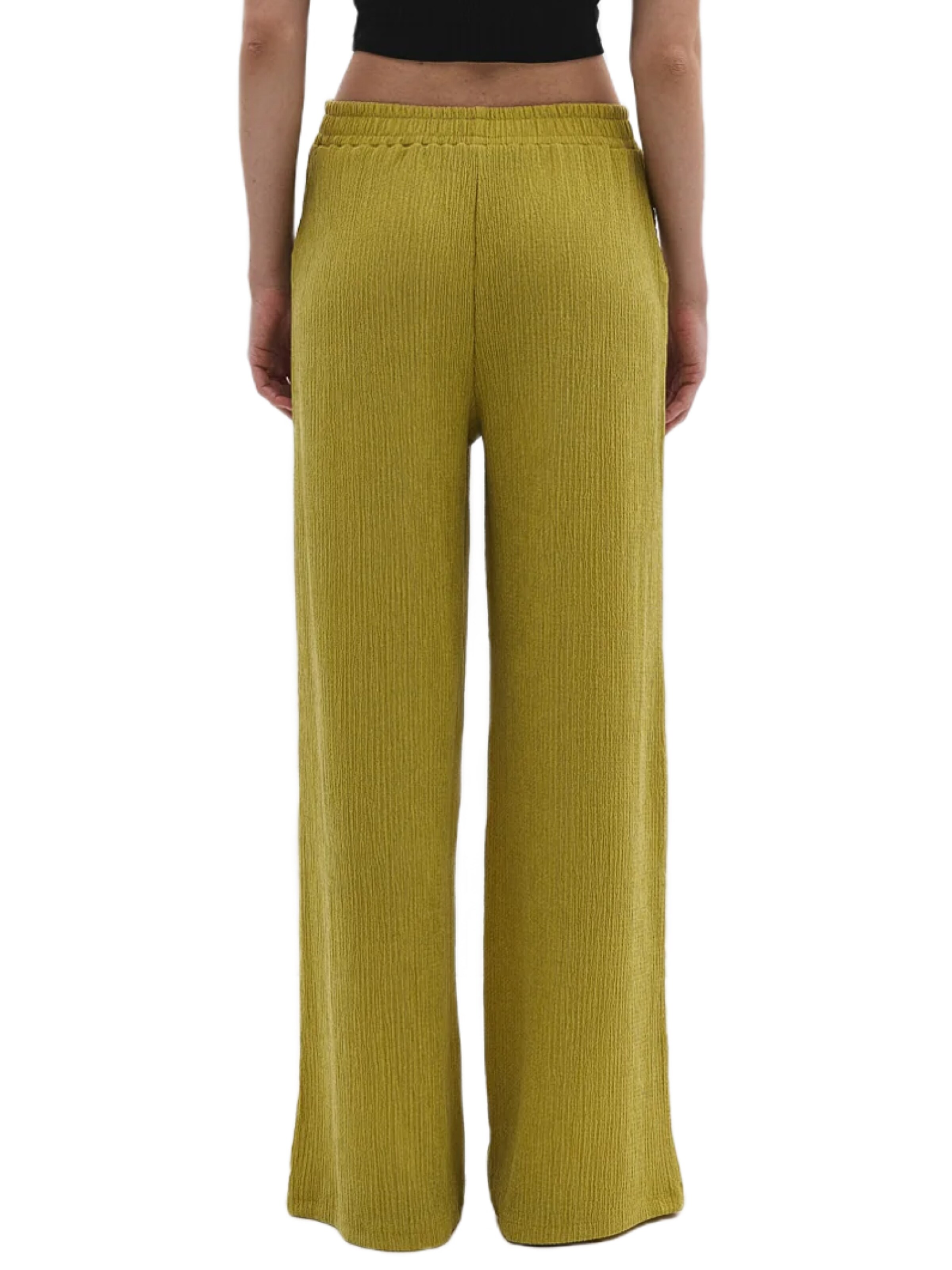 No Matter What Wide leg Broek in Geel