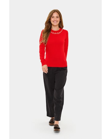 SAINT TROPEZ - Jersey 'Temma' en rojo
