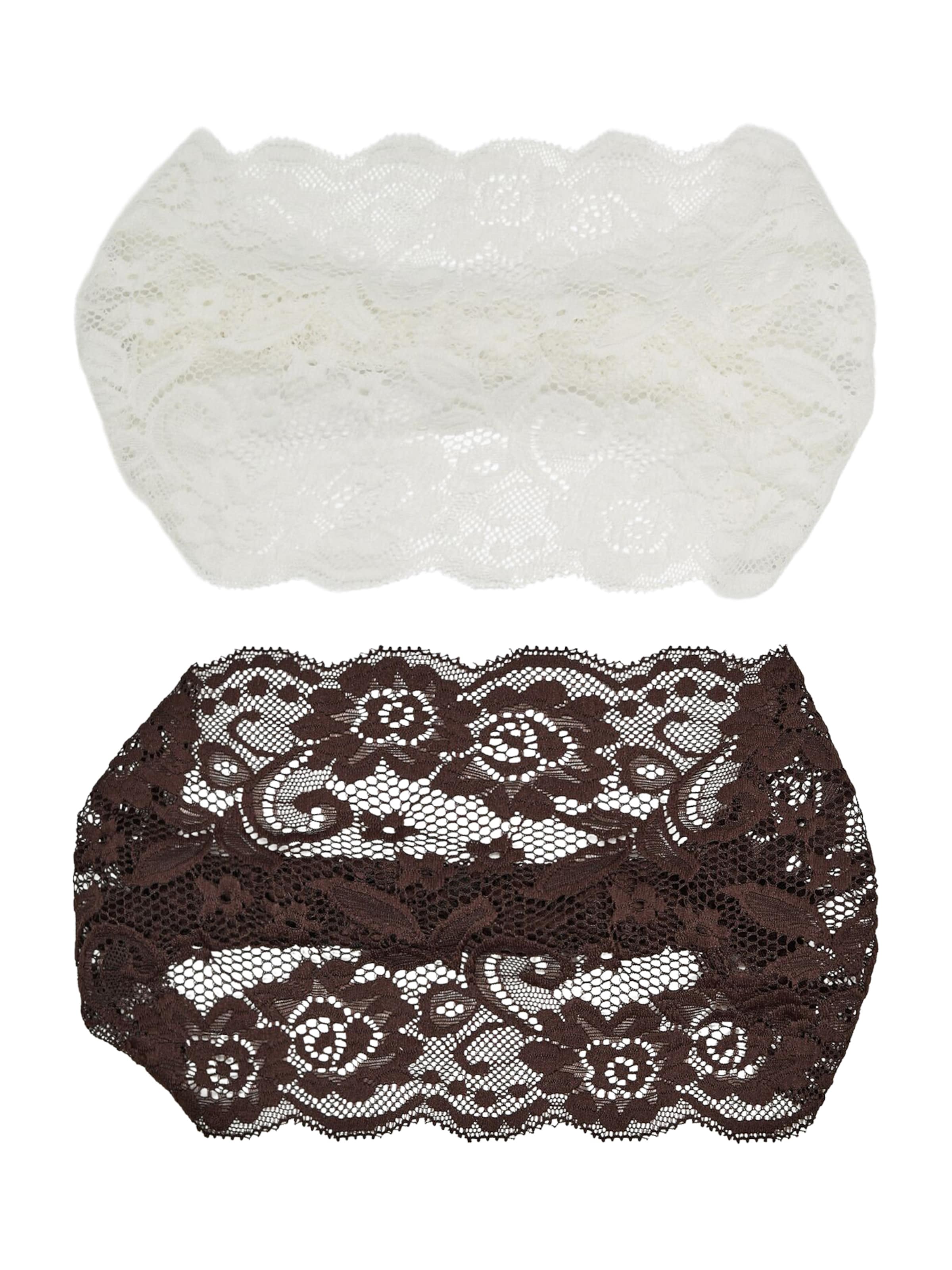 Bershka Opaska na czoło w kolorze beżowy: przód