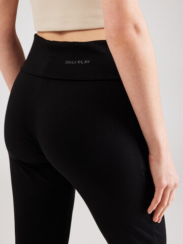 ONLY PLAY Flared Workout Pants 'ONPFOLD' in Black
