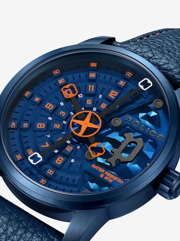 POLICE Analoog horloge 'AVONDALE' in Blauw