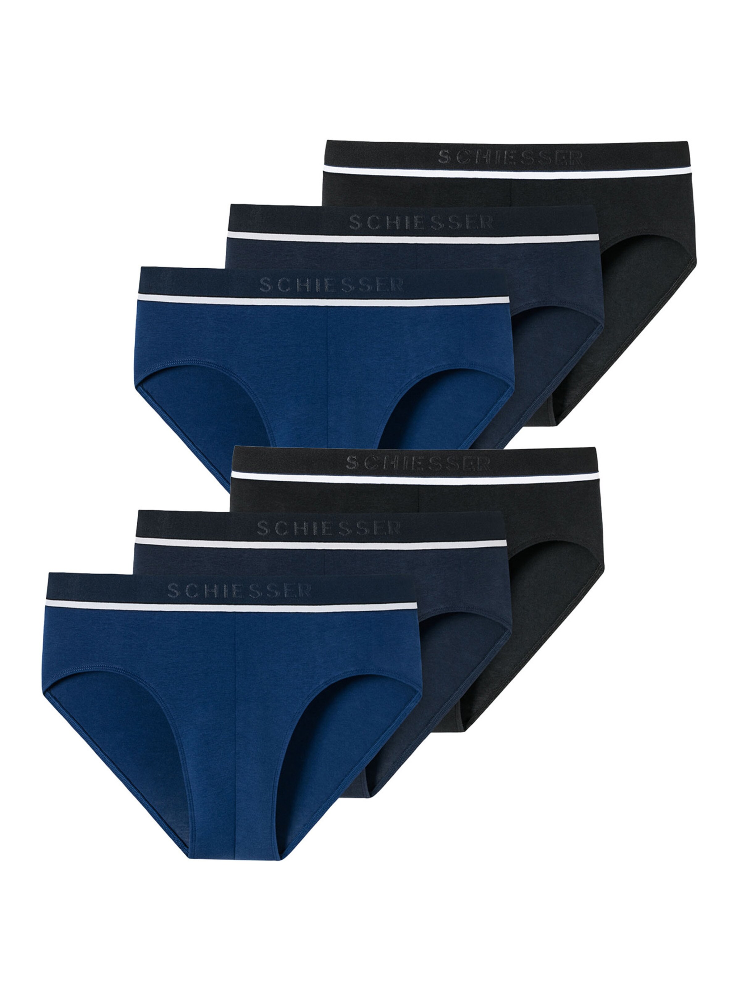 Slip ' 95/5 Organic Cotton ' SCHIESSER en noir : devant