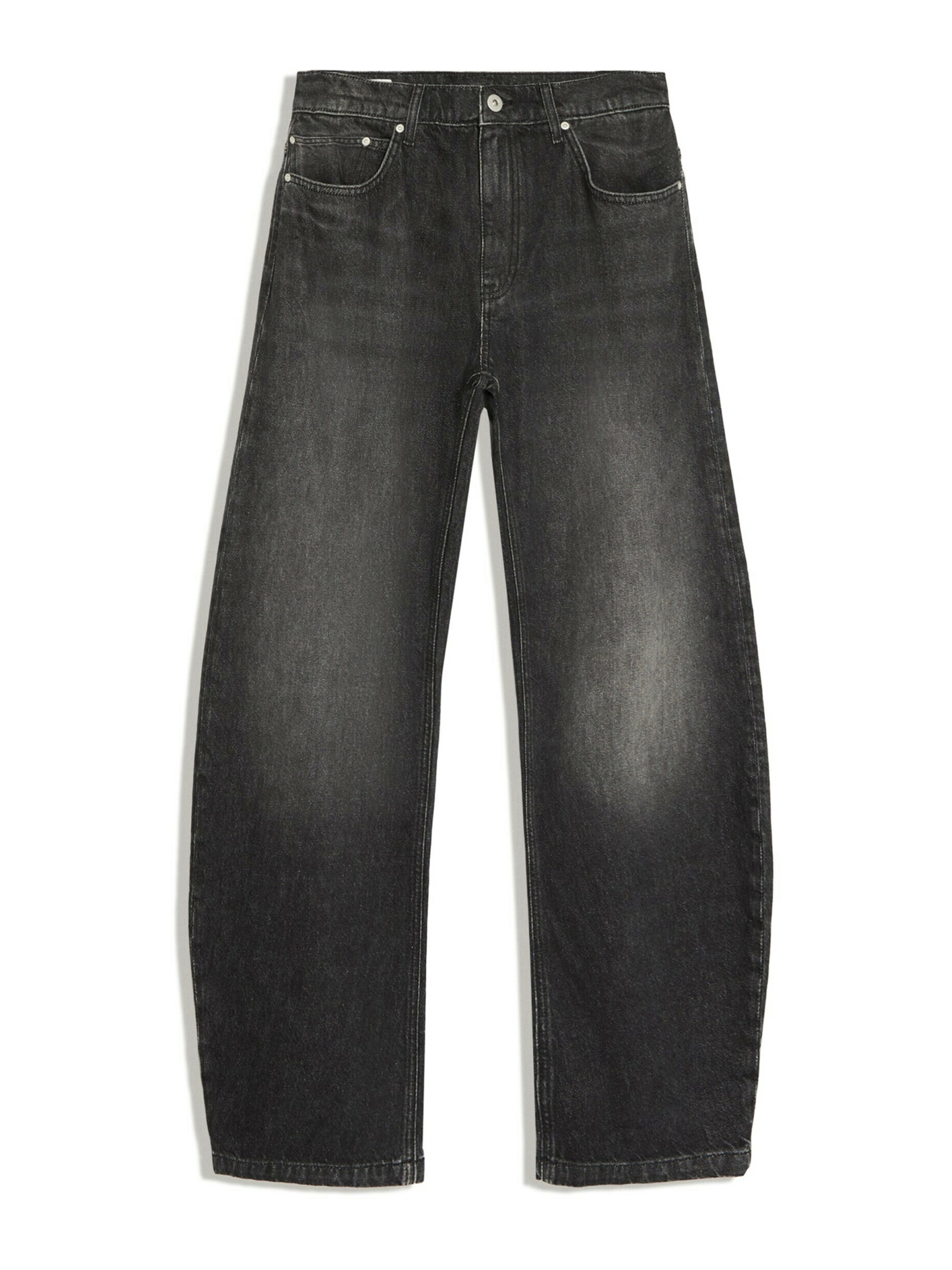 Jeans de la Bershka pe negru: față