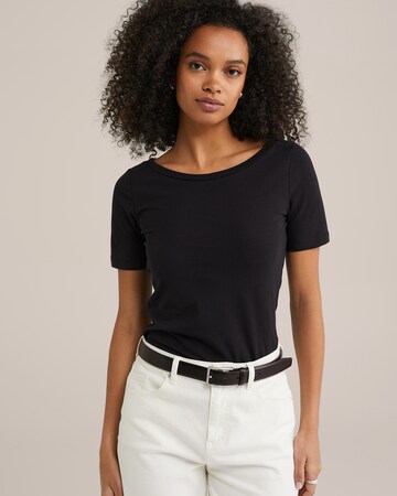 T-shirt WE Fashion en noir : devant