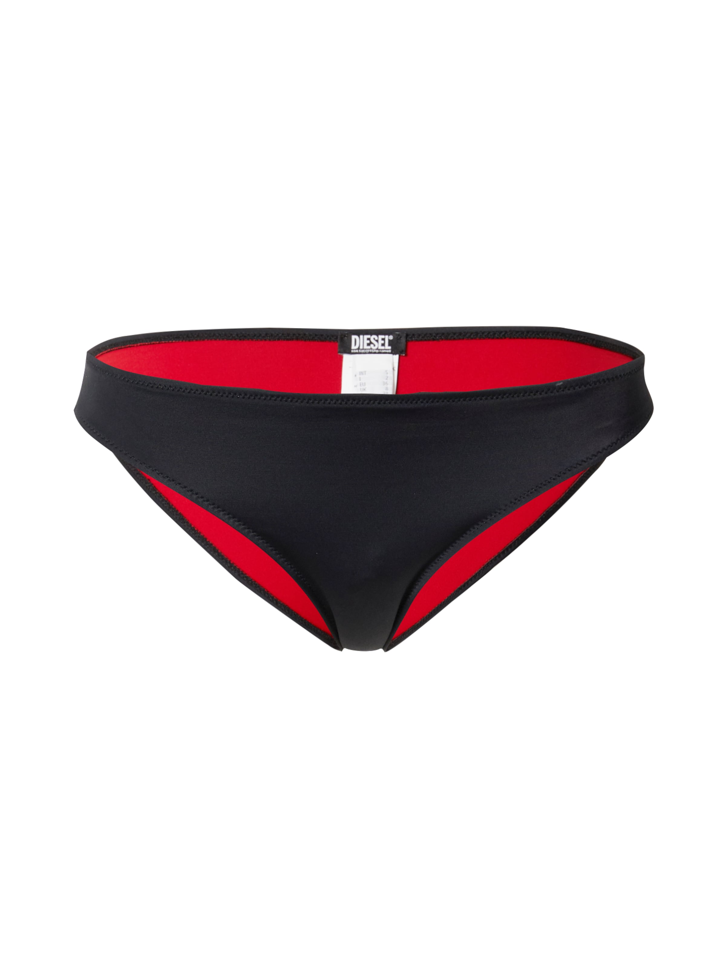 DIESEL - Braga de bikini en negro: frente