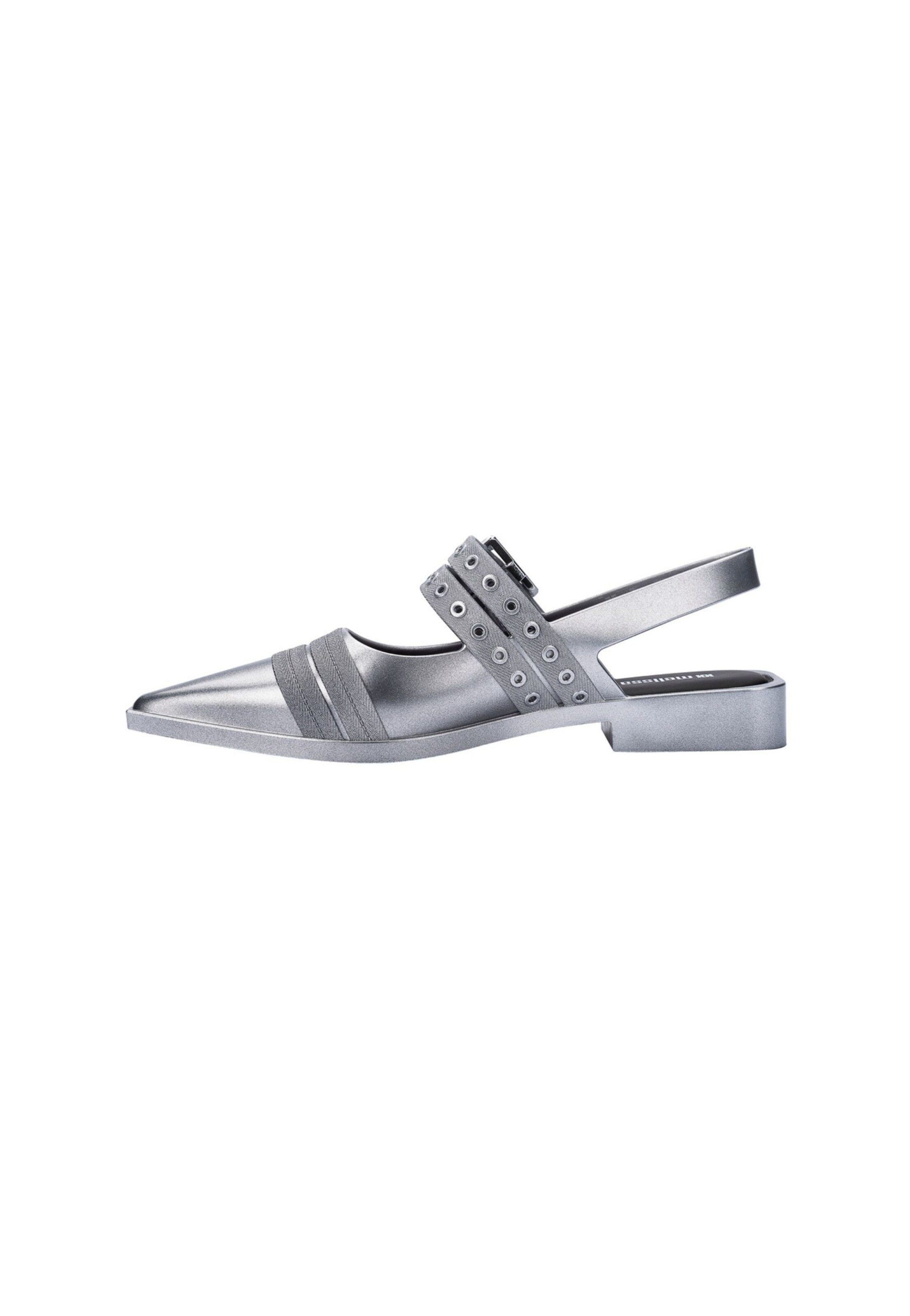 MELISSA Ballerina 'Ladylike' in Silber: Vorderseite