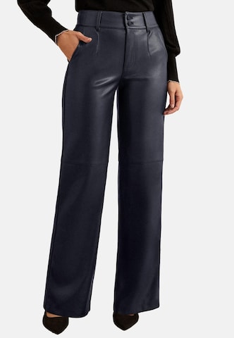 love & roses Wide leg Broek in Zwart: voorkant