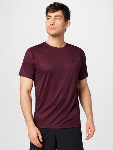 Superdry Performance Shirt in Red: front