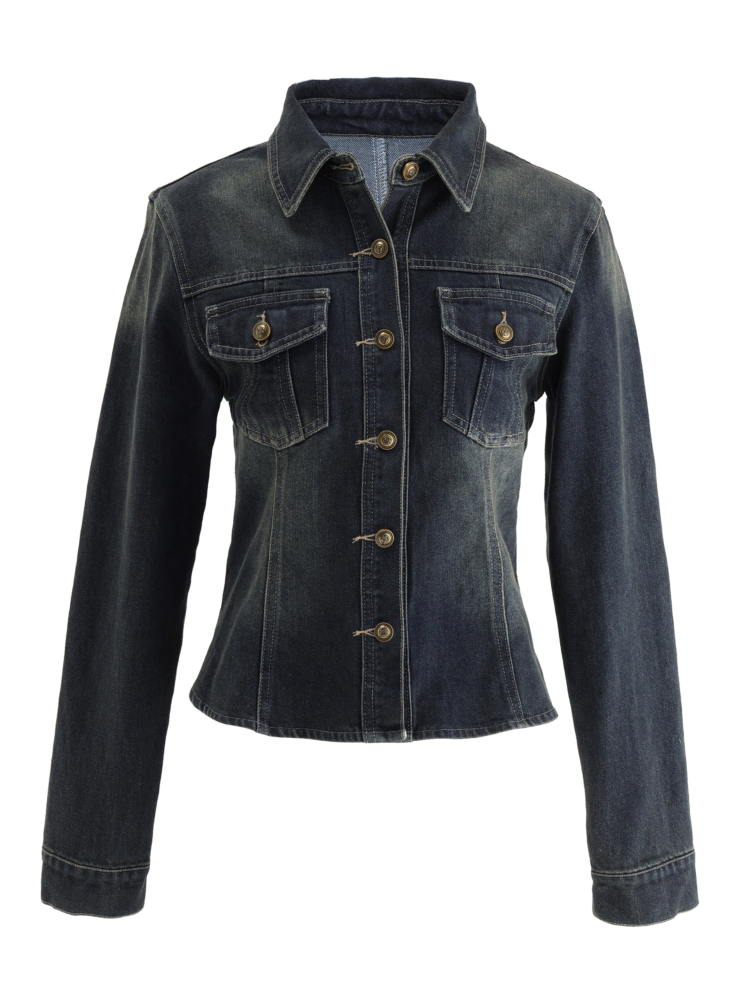TorWeit Between-Season Jacket in Blue: front