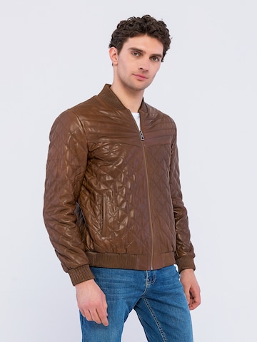 Basics and More Between-Season Jacket 'Talon' in Brown