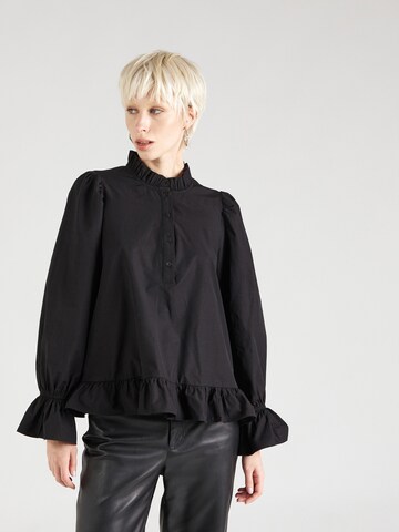 PIECES Blouse 'ASSRA' in Zwart: voorkant