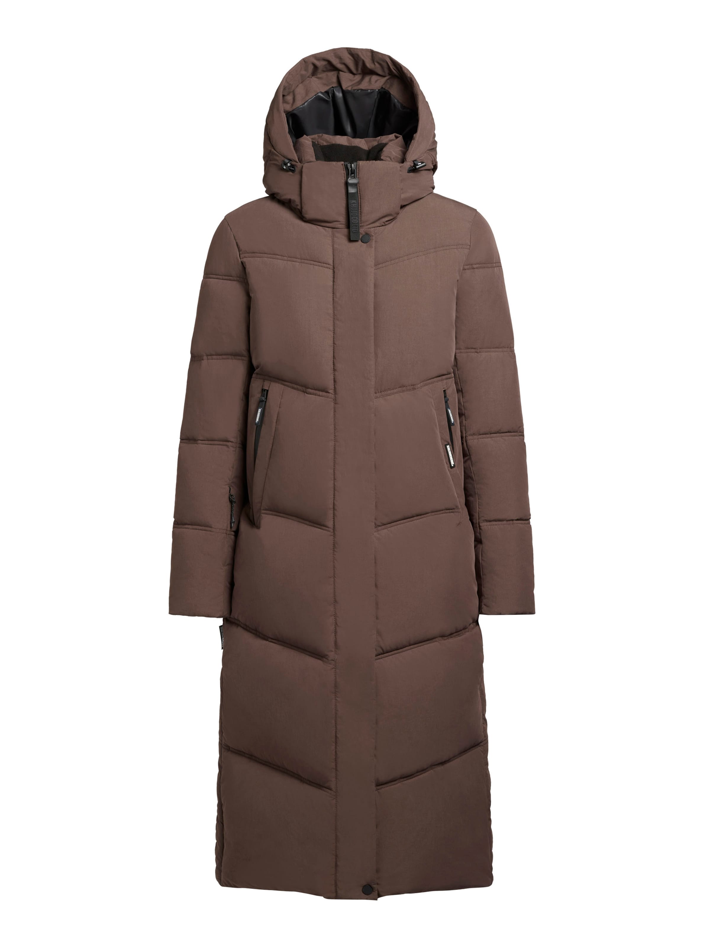khujo Winter coat ' LUGA ' in Brown: front