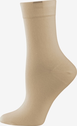 Chaussettes Nur Die en beige : devant