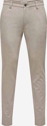 Pantaloni chino 'ONSMark' di Only & Sons in grigio: frontale