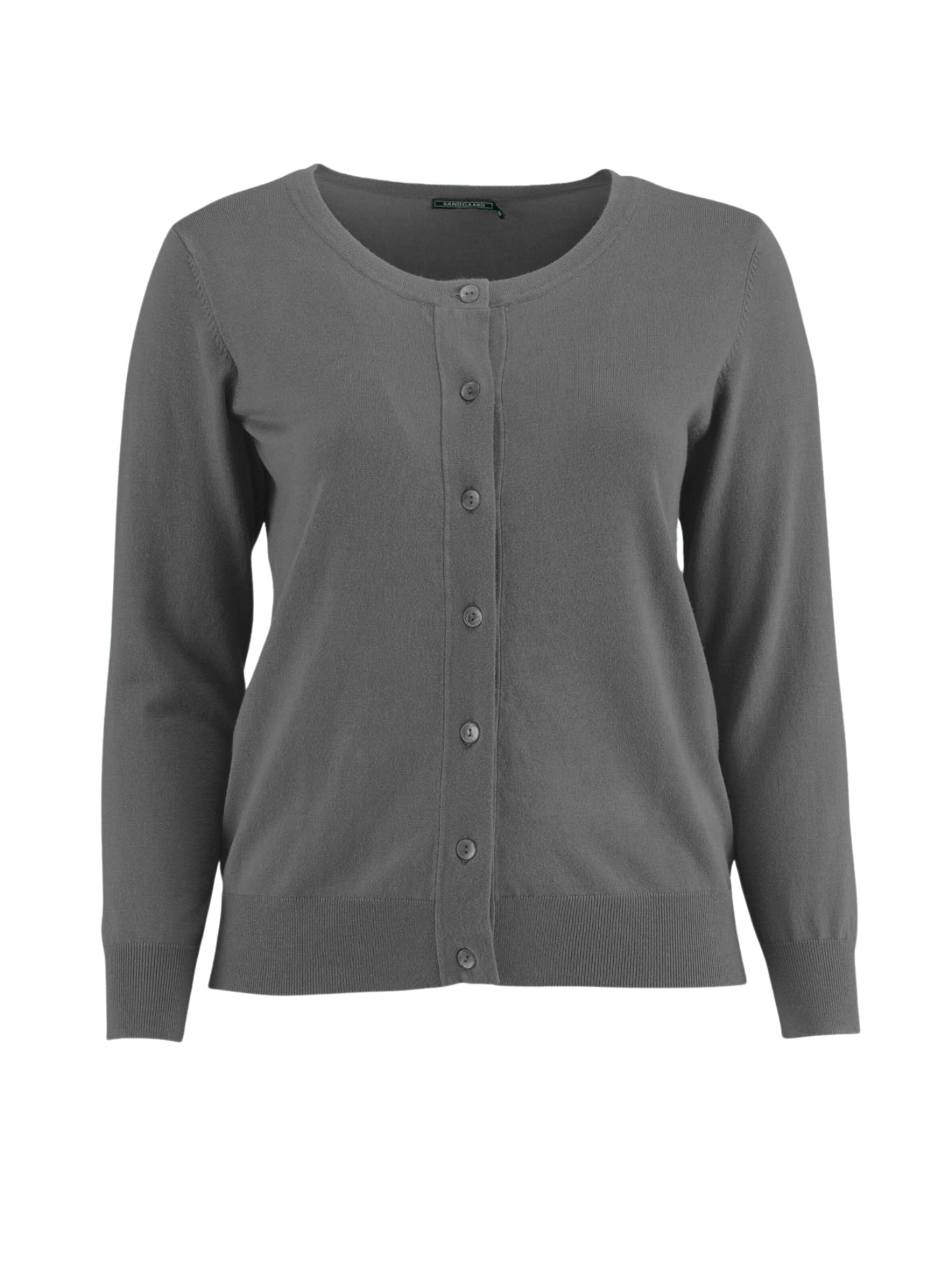 SANDGAARD Knit Cardigan 'Helsinki' in Grey: front