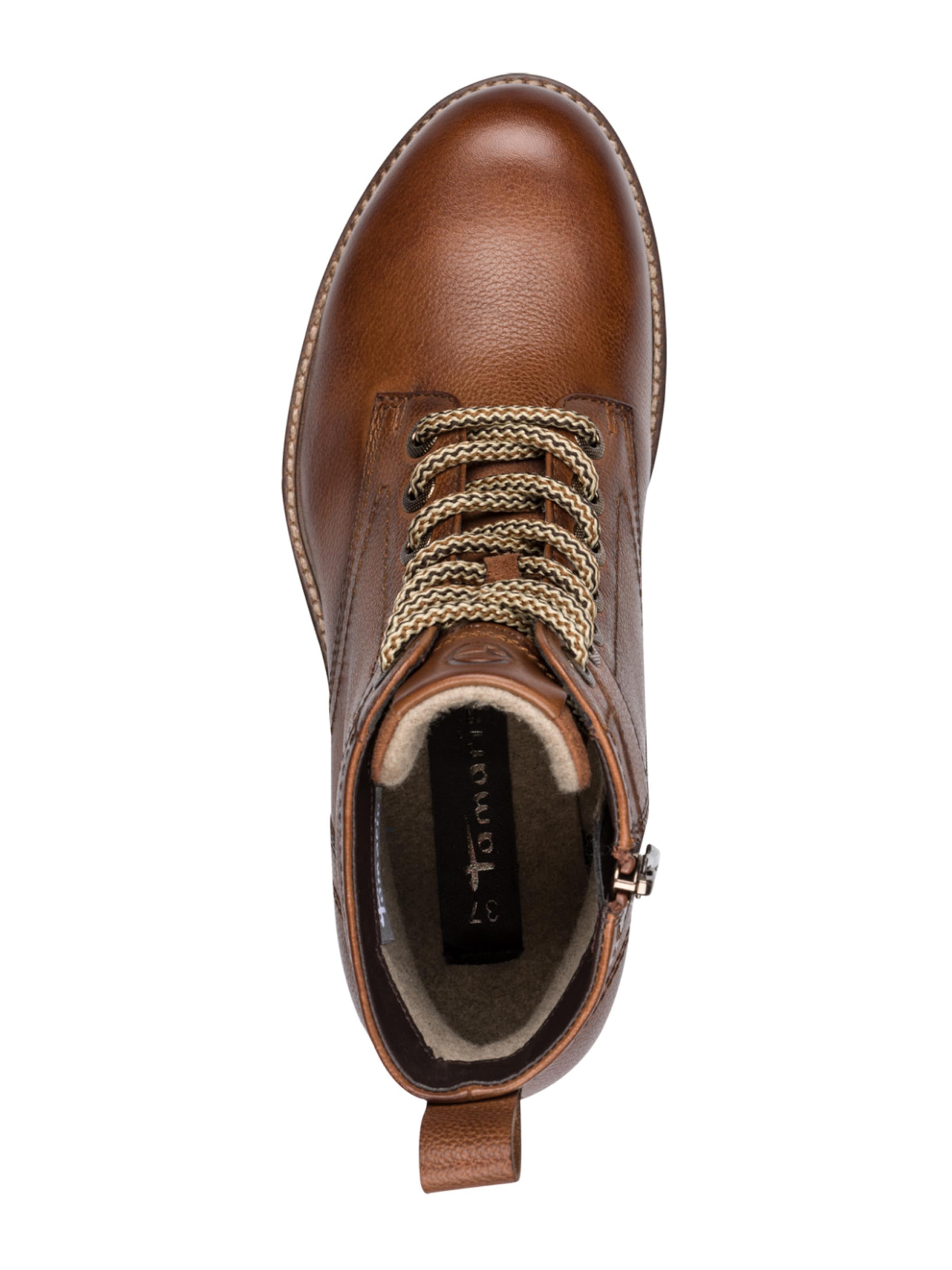 Tamaris Stövlett med snörning i brun