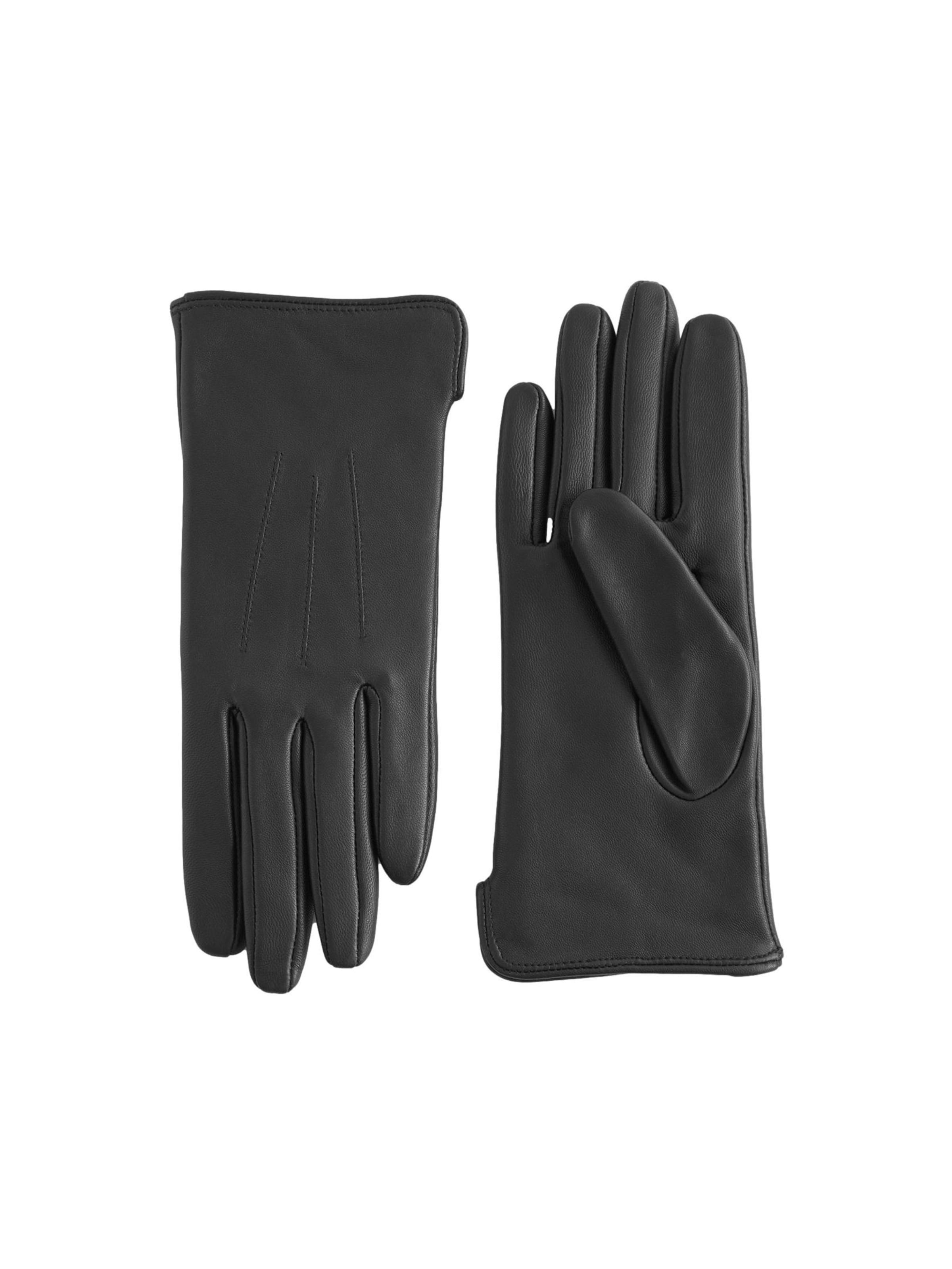 Next Fingerhandschuhe in Schwarz: Vorderseite